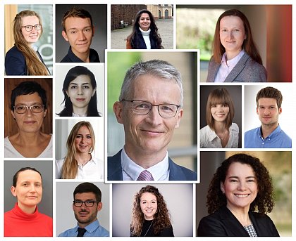 Collage der Mitarbeiter der AG Mäder II