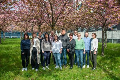 AG Keler: April 2023. v.l.n.r. Kathrin Dietze, Lisa Ahne, Susanne Franke, Angela Ernst, Johannes Kipp, beatrice Starke, Frank Erdmann, Manuela Thiemicke, Kevin Ziegenhagel, Sonja Keler, Linus Wolf, Sandra Kendzia